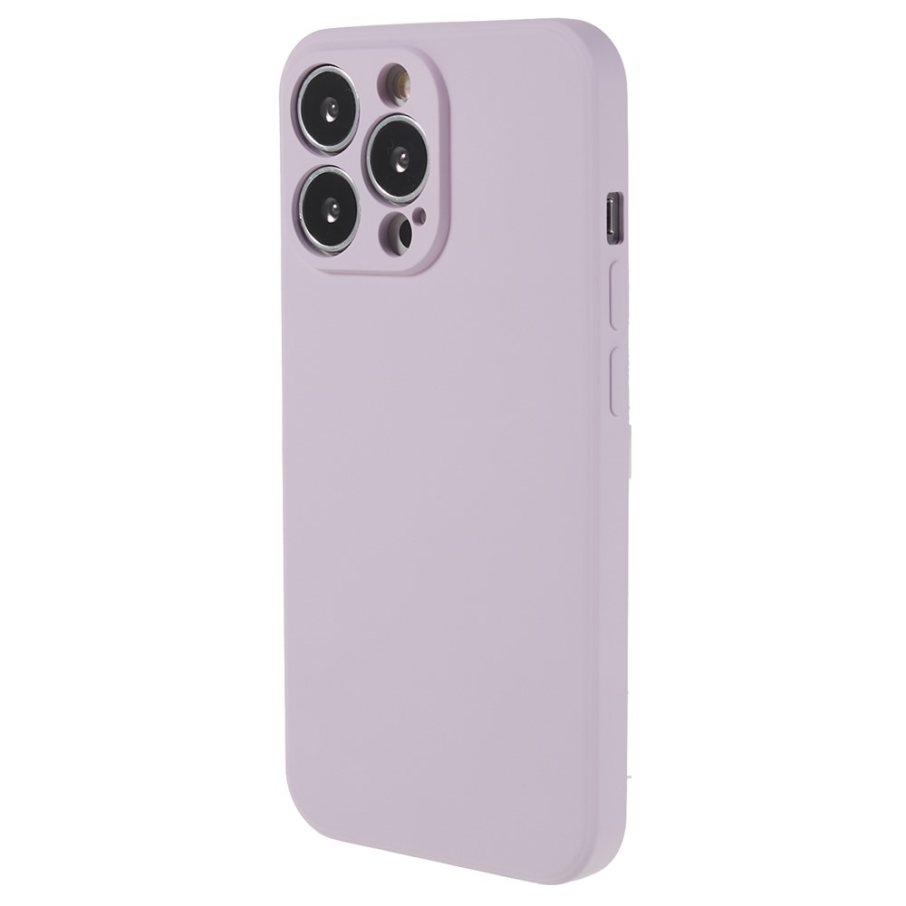 AMORUS For iPhone 13 Pro Case Precise Cutouts TPU Fiber Lining Shockproof Phone Cover - Purple