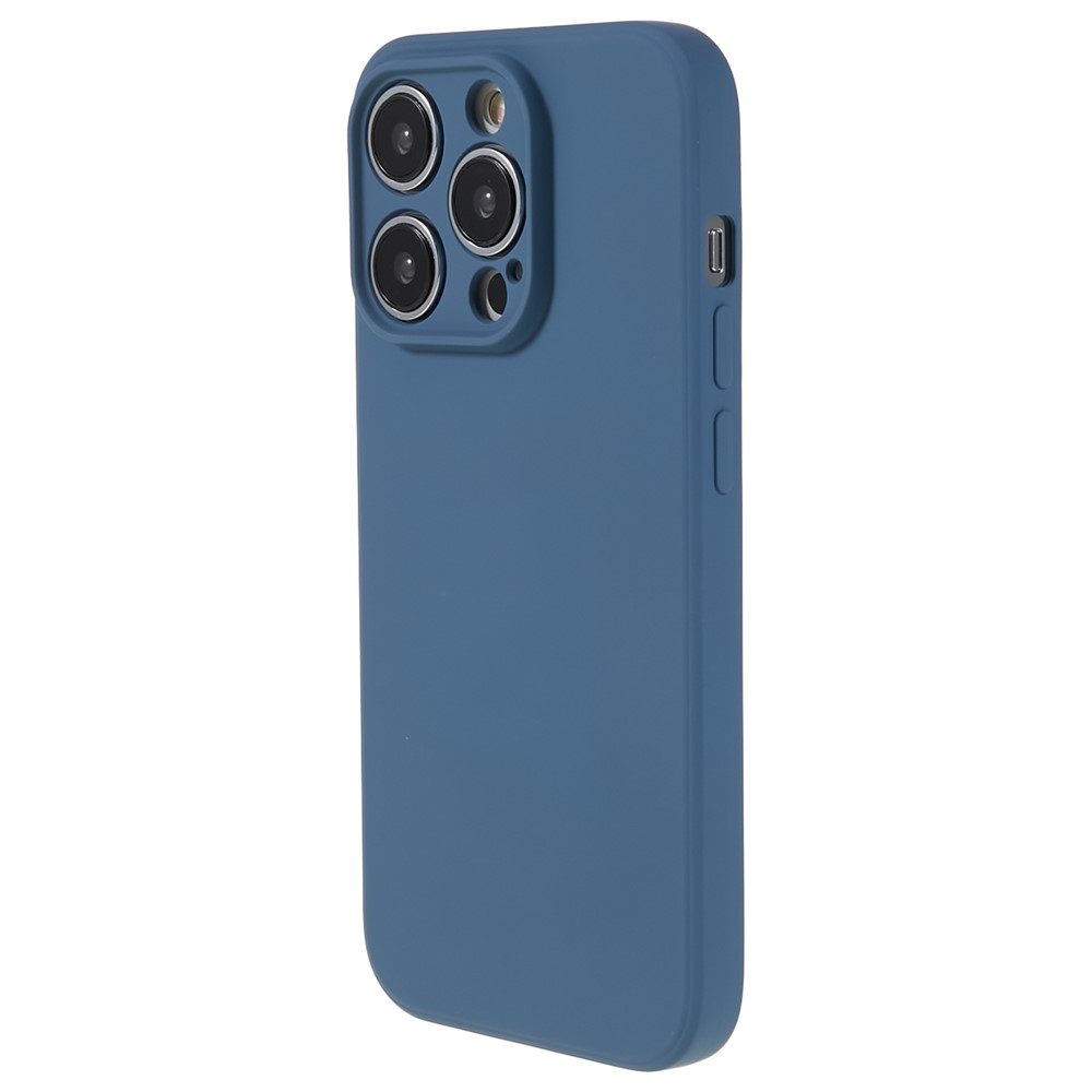 AMORUS For iPhone 14 Pro Case Precise Cutouts TPU Fiber Lining Shockproof Phone Cover - Sapphire