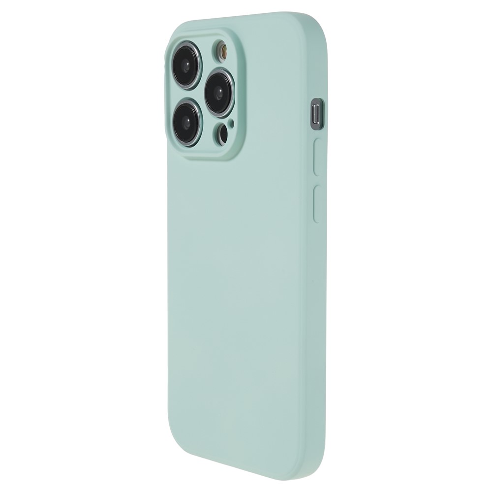 AMORUS For iPhone 14 Pro Max Case Precise Cutouts TPU Fiber Lining Shockproof Phone Cover - Baby Blue