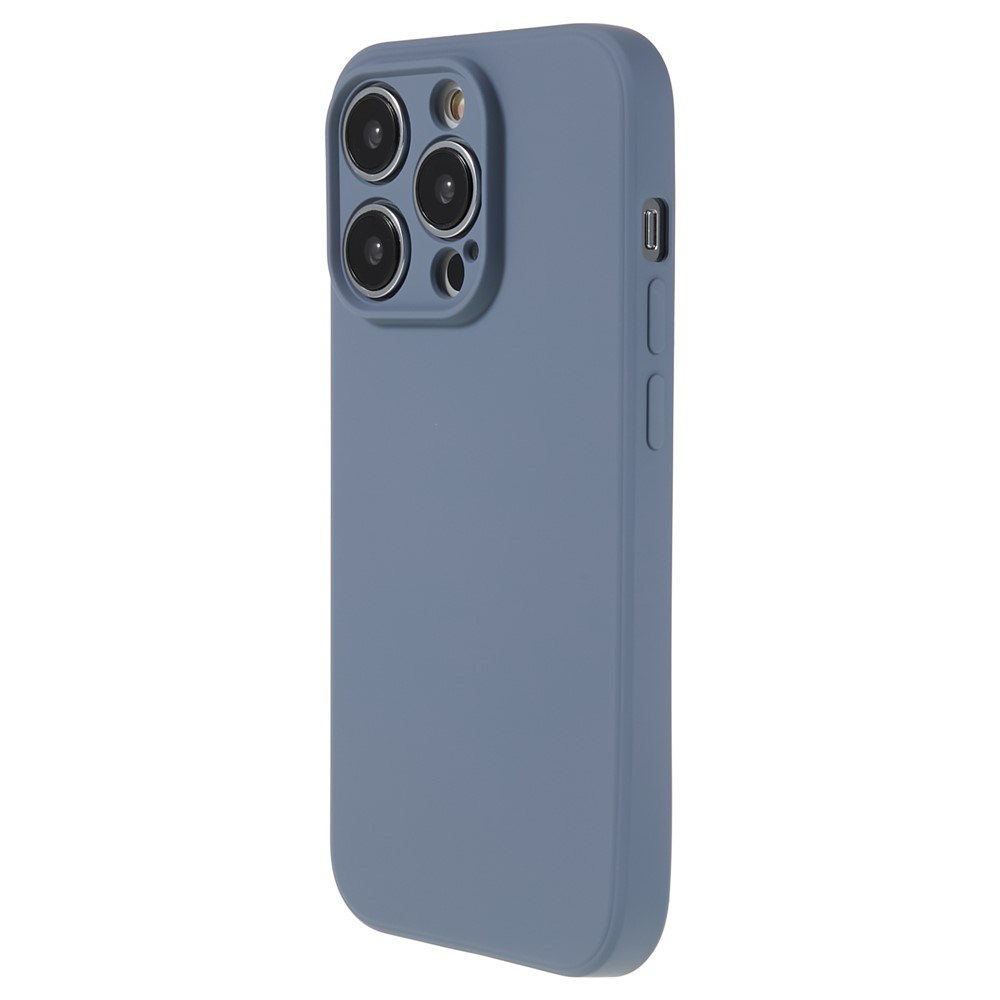AMORUS For iPhone 14 Pro Max Case Precise Cutouts TPU Fiber Lining Shockproof Phone Cover - Lavender Grey