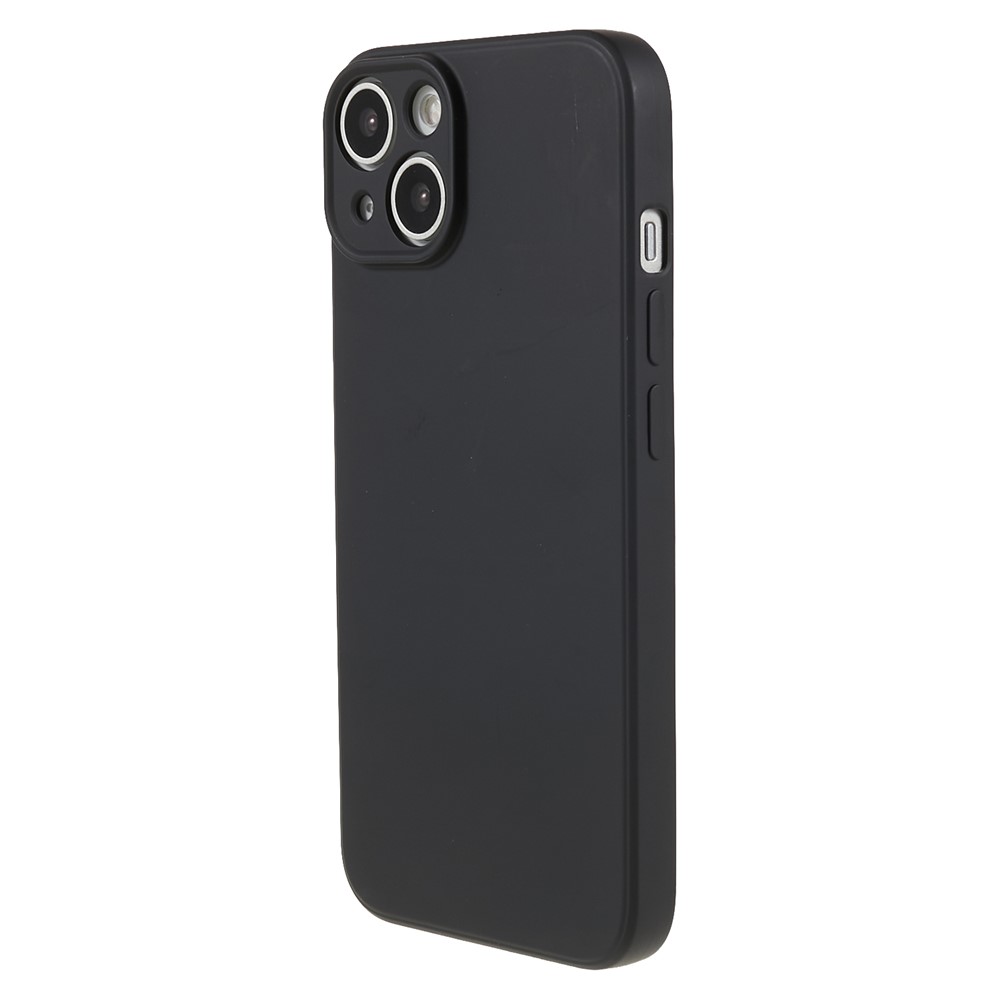 AMORUS For iPhone 13 Case Precise Cutouts TPU Fiber Lining Shockproof Phone Cover - Black
