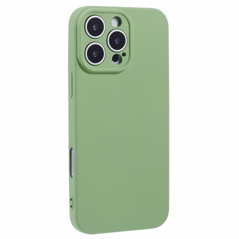 AMORUS For iPhone 16 Pro Case Precise Cutouts TPU Fiber Lining Shockproof Phone Cover - Matcha Green