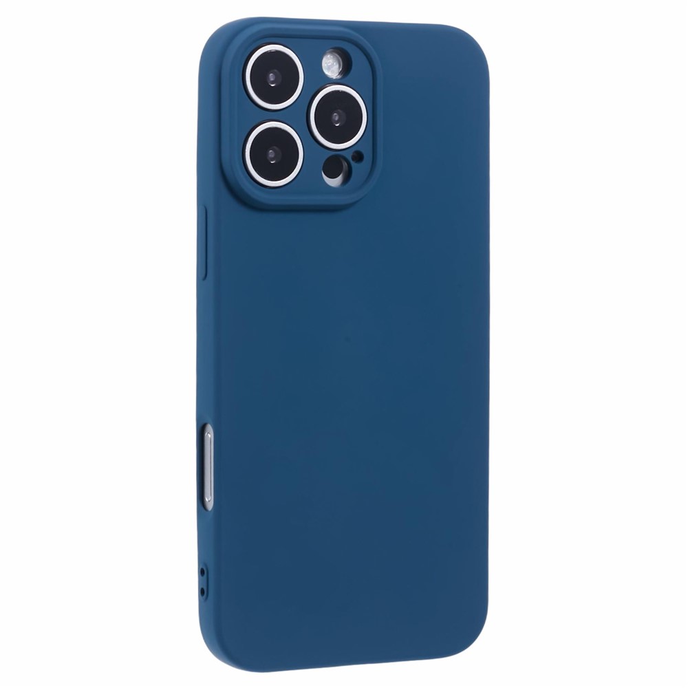 AMORUS For iPhone 16 Pro Max Case Precise Cutouts TPU Fiber Lining Shockproof Phone Cover - Sapphire