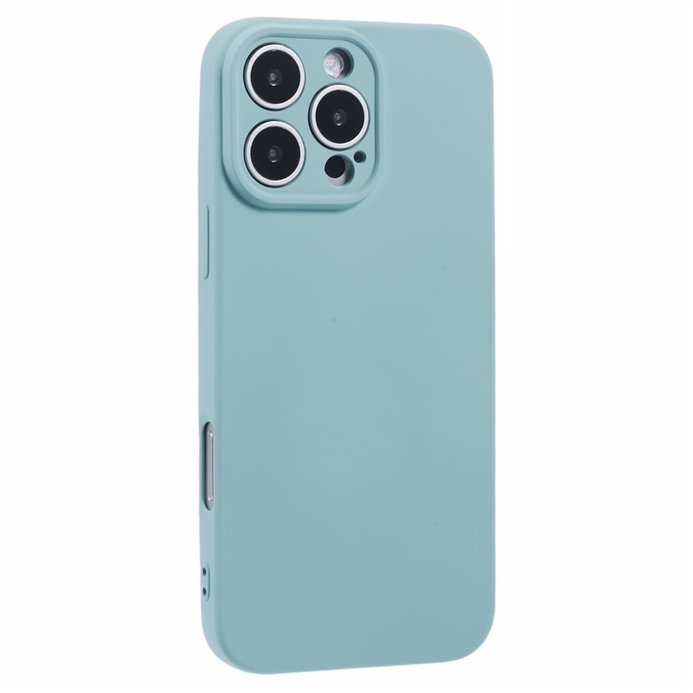 AMORUS For iPhone 16 Pro Max Case Precise Cutouts TPU Fiber Lining Shockproof Phone Cover - Baby Blue