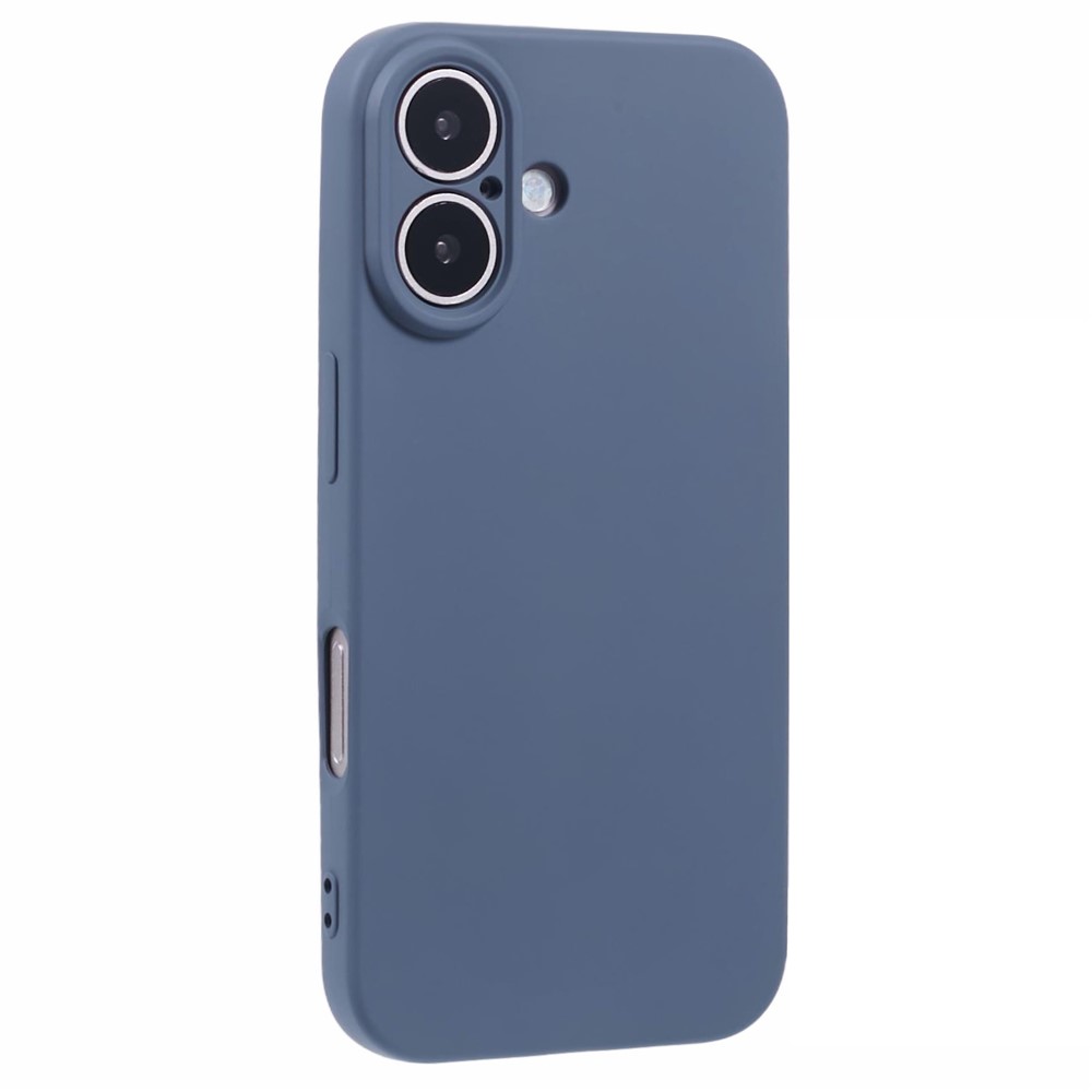 AMORUS For iPhone 16 Plus Case Precise Cutouts TPU Fiber Lining Shockproof Phone Cover - Lavender Grey