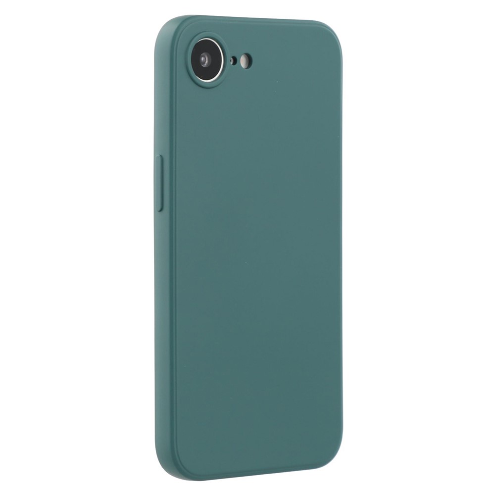 AMORUS For iPhone 16e Case Precise Cutouts TPU Fiber Lining Shockproof Phone Cover - Army Green