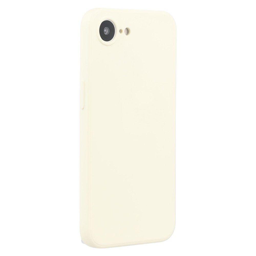 AMORUS For iPhone 16e Case Precise Cutouts TPU Fiber Lining Shockproof Phone Cover - White