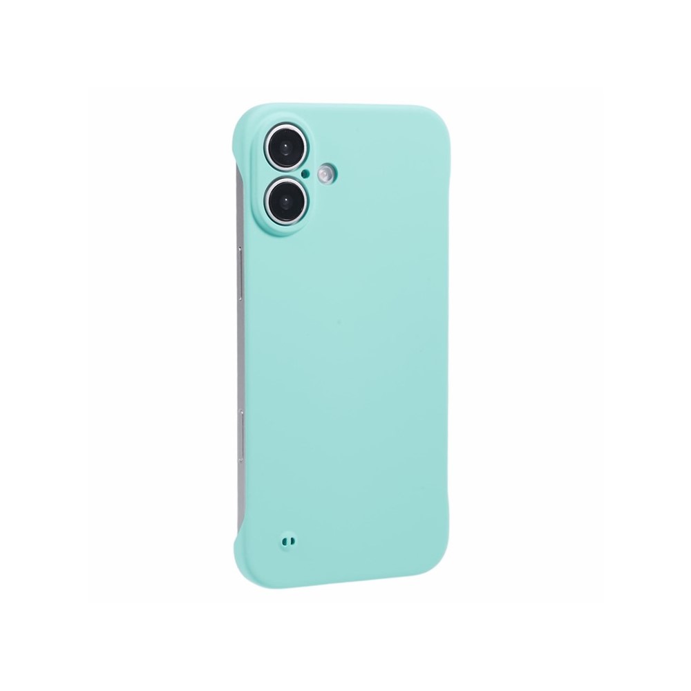 For iPhone 16 Frameless Case Hard PC Slim Minimalist Phone Cover Skin-Touch - Baby Blue