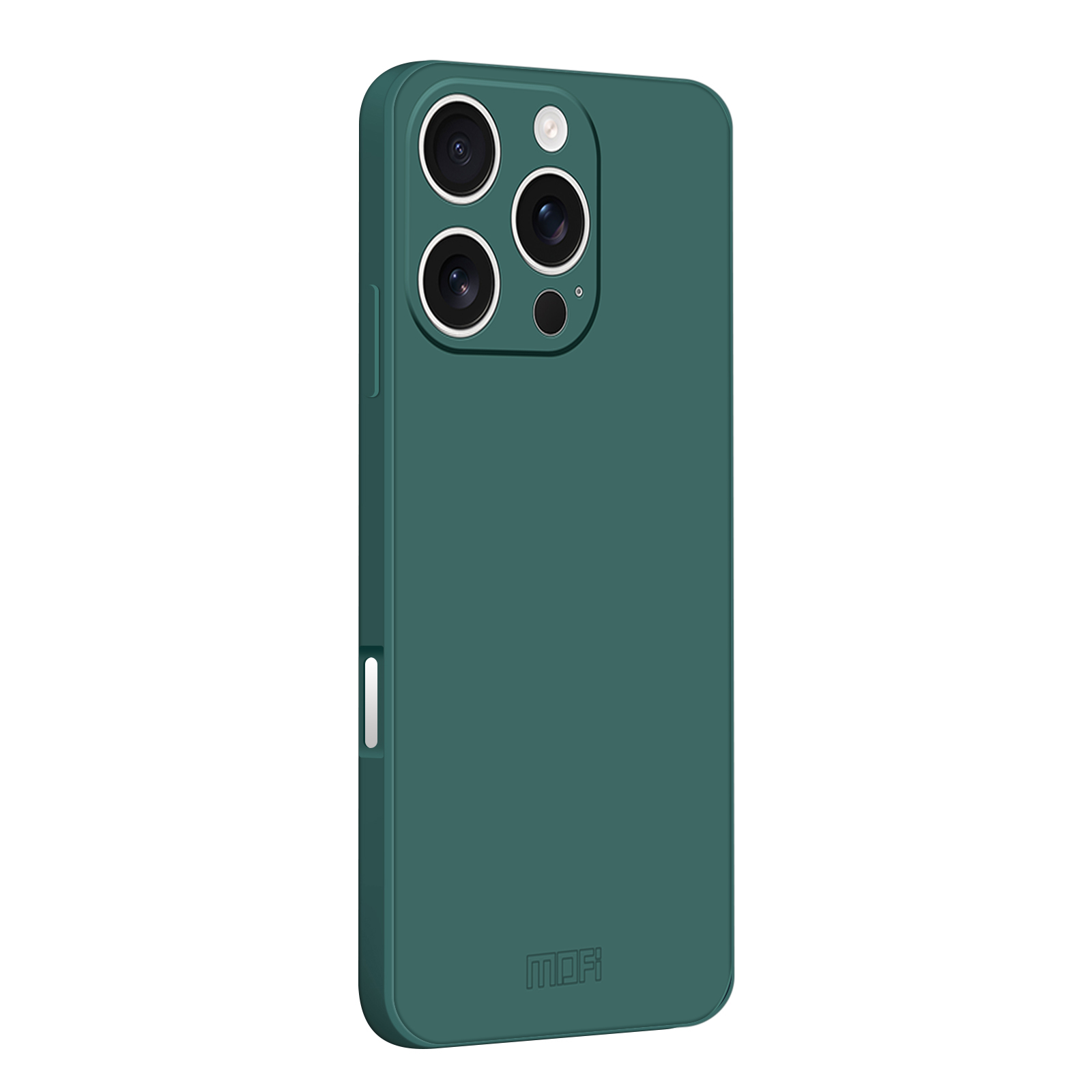 For iPhone 16 Pro Case MOFI Skin Touch Soft TPU Protective Phone Cover - Dark Green
