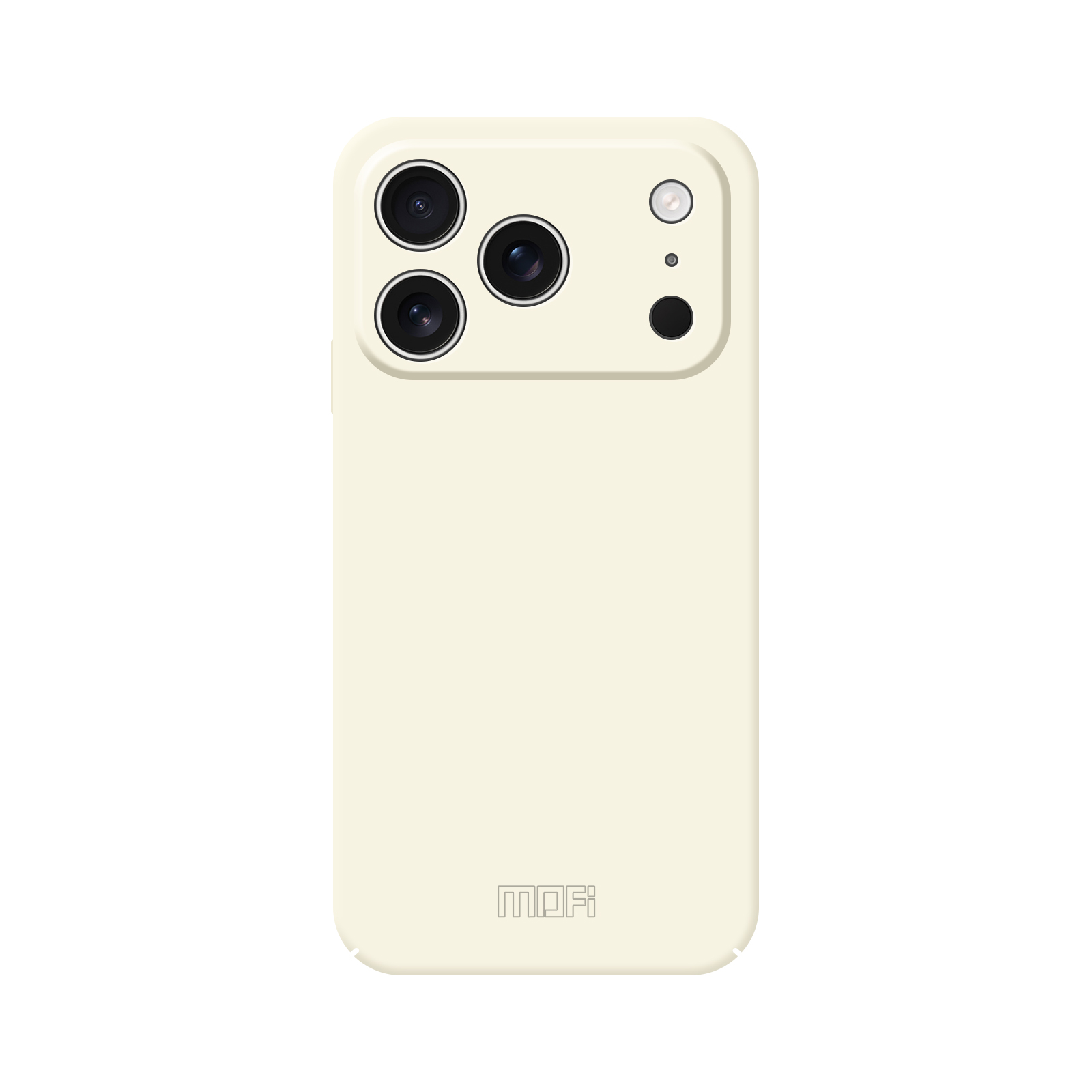 For iPhone 17 Pro Phone Case MOFI JK Qin Series Skin-Touch Matte Anti-fingerprint Back Cover - Beige
