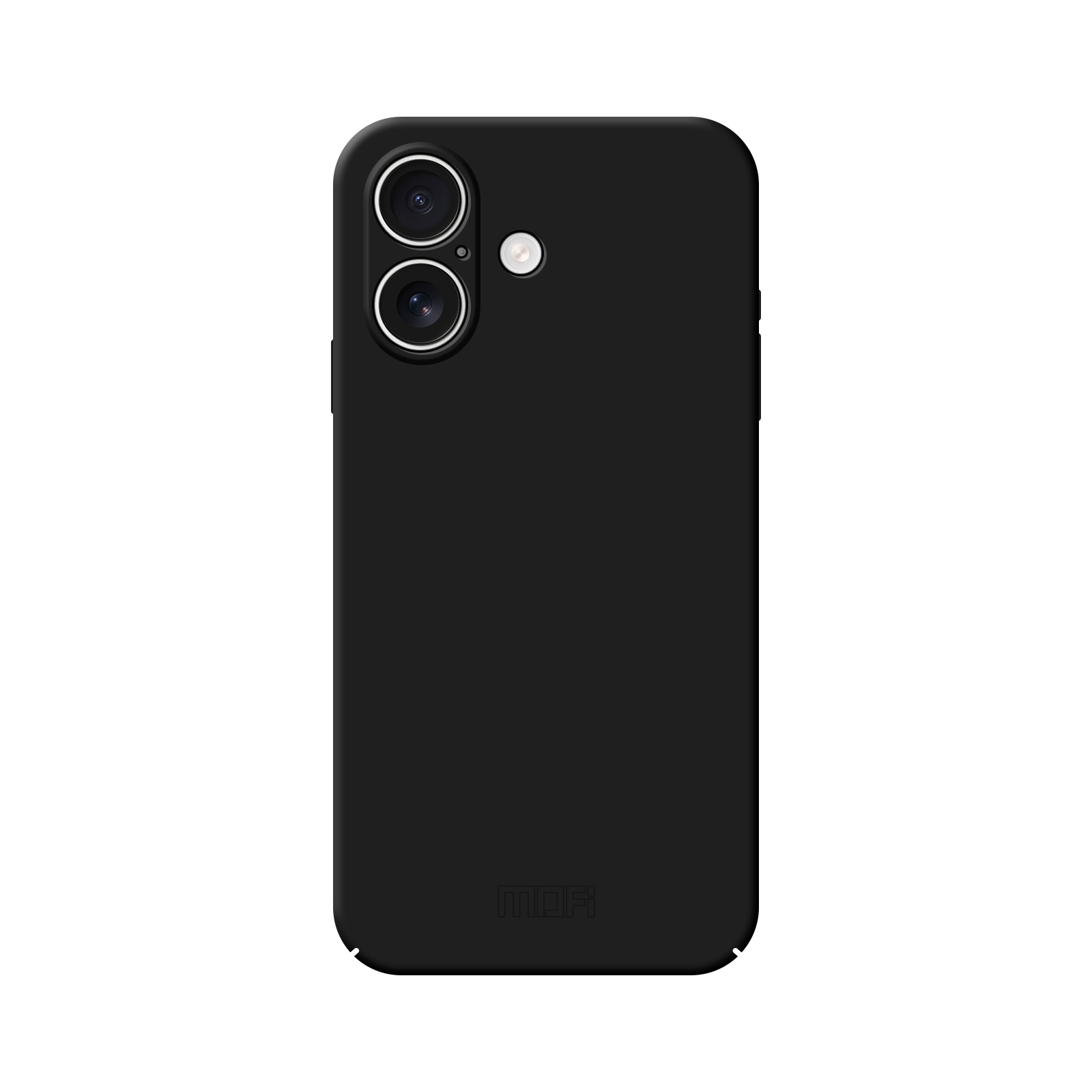 For iPhone 17 Phone Case MOFI JK Qin Series Skin-Touch Matte Anti-fingerprint Back Cover - Black