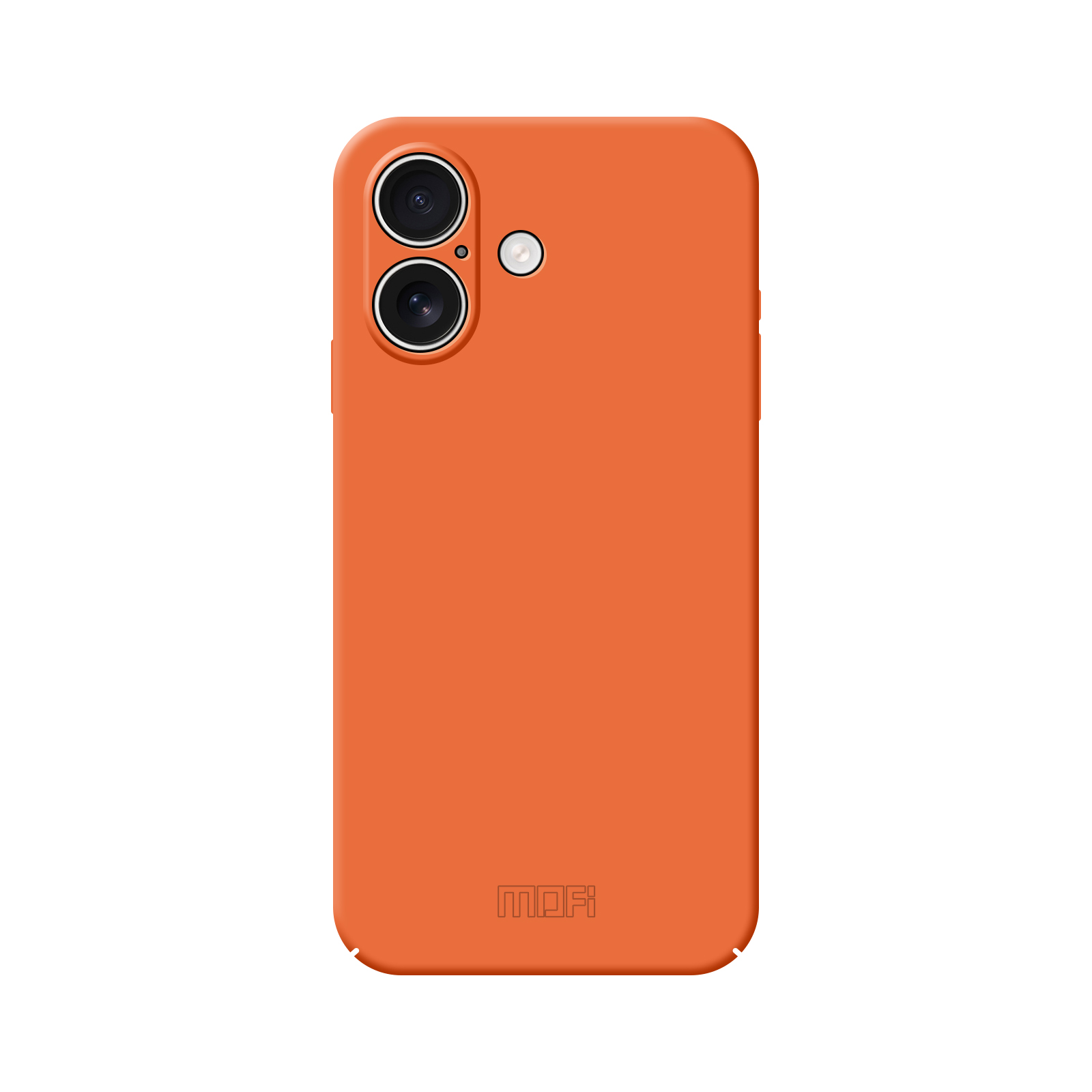 For iPhone 17 Phone Case MOFI JK Qin Series Skin-Touch Matte Anti-fingerprint Back Cover - Orange