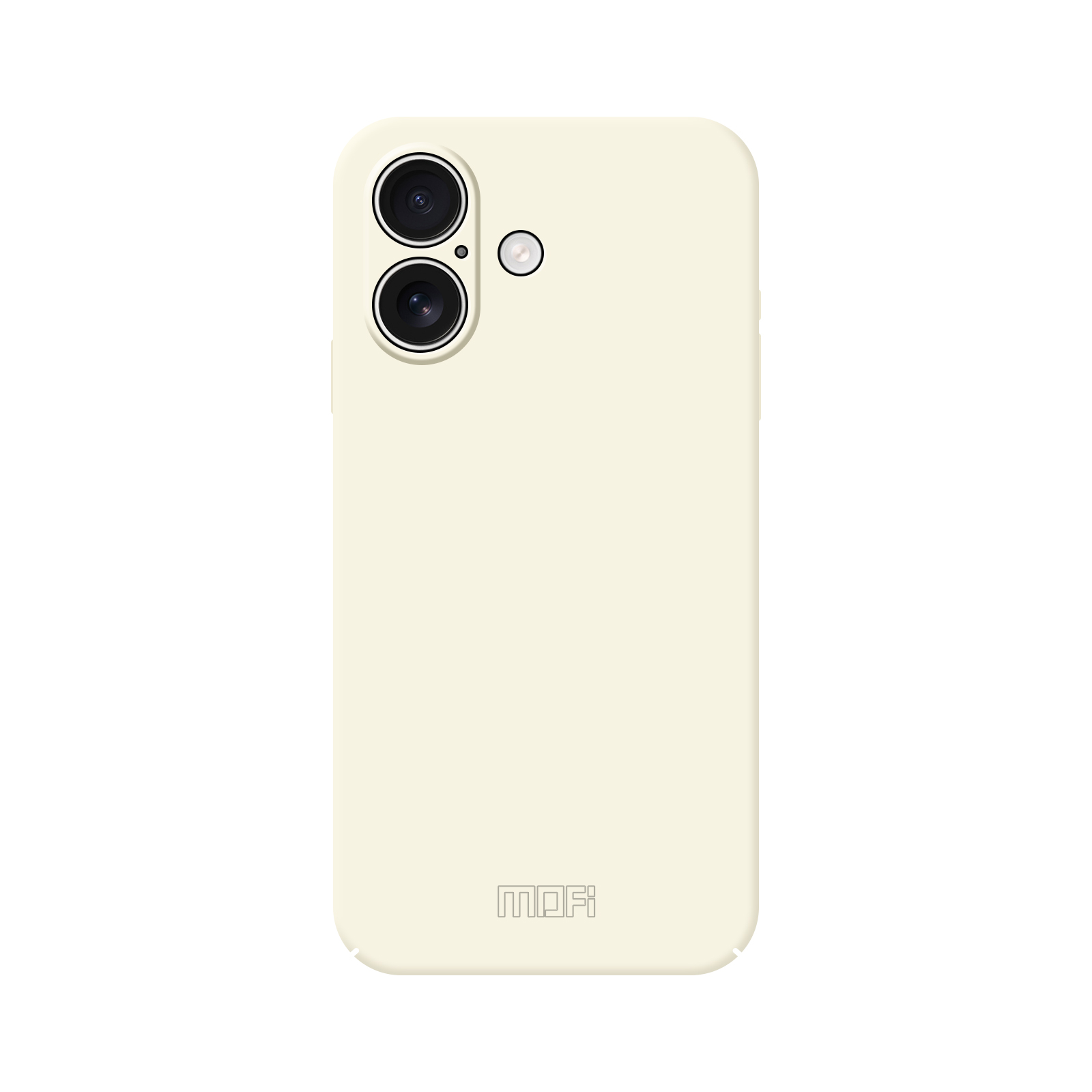 For iPhone 17 Phone Case MOFI JK Qin Series Skin-Touch Matte Anti-fingerprint Back Cover - Beige