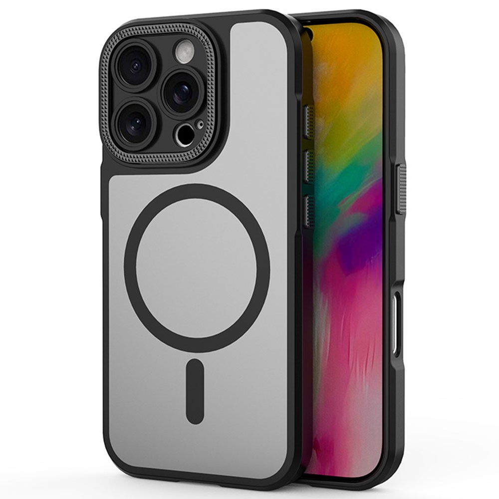 Bulk Purchasing For iPhone 16 Pro Max Case PC + TPU Precise Cutout Phone Cover Compatible with MagSafe - Black