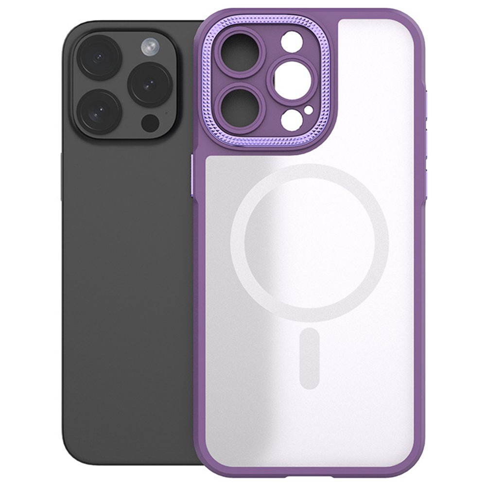 Bulk Purchasing For iPhone 16 Pro Case PC + TPU Precise Cutout Phone Cover Compatible with MagSafe - Purple