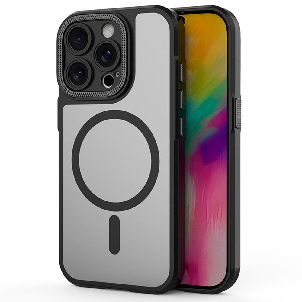 Bulk Purchasing For iPhone 15 Pro Max Case PC + TPU Precise Cutout Phone Cover Compatible with MagSafe - Black