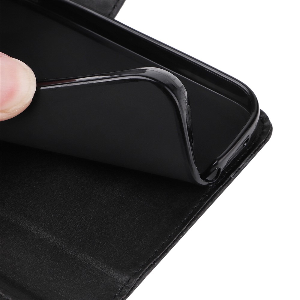 For Huawei Enjoy 50 Pro 4G / nova Y90 4G PU Leather Flip Wallet Case Magnetic Folio Stand Calf Texture Shockproof Phone Cover - Black-7