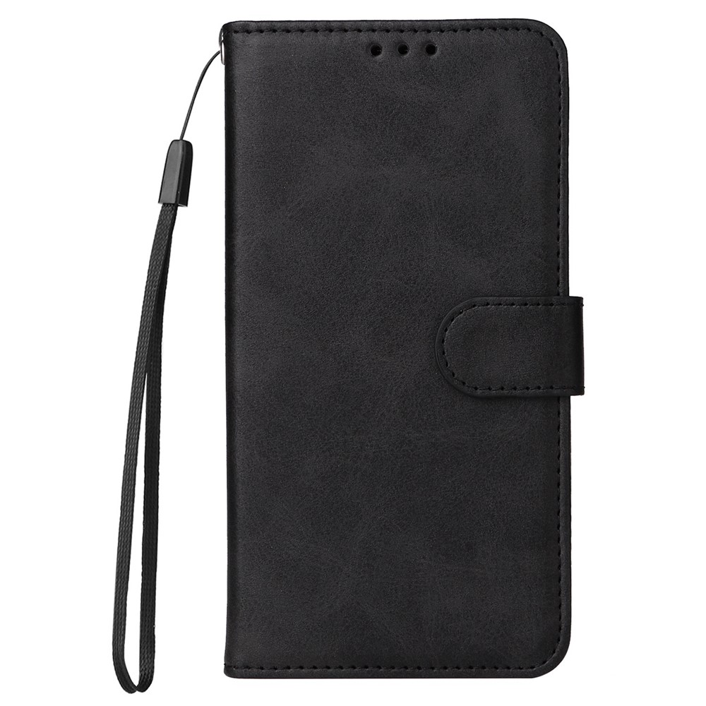 For Huawei Enjoy 50 Pro 4G / nova Y90 4G PU Leather Flip Wallet Case Magnetic Folio Stand Calf Texture Shockproof Phone Cover - Black-8