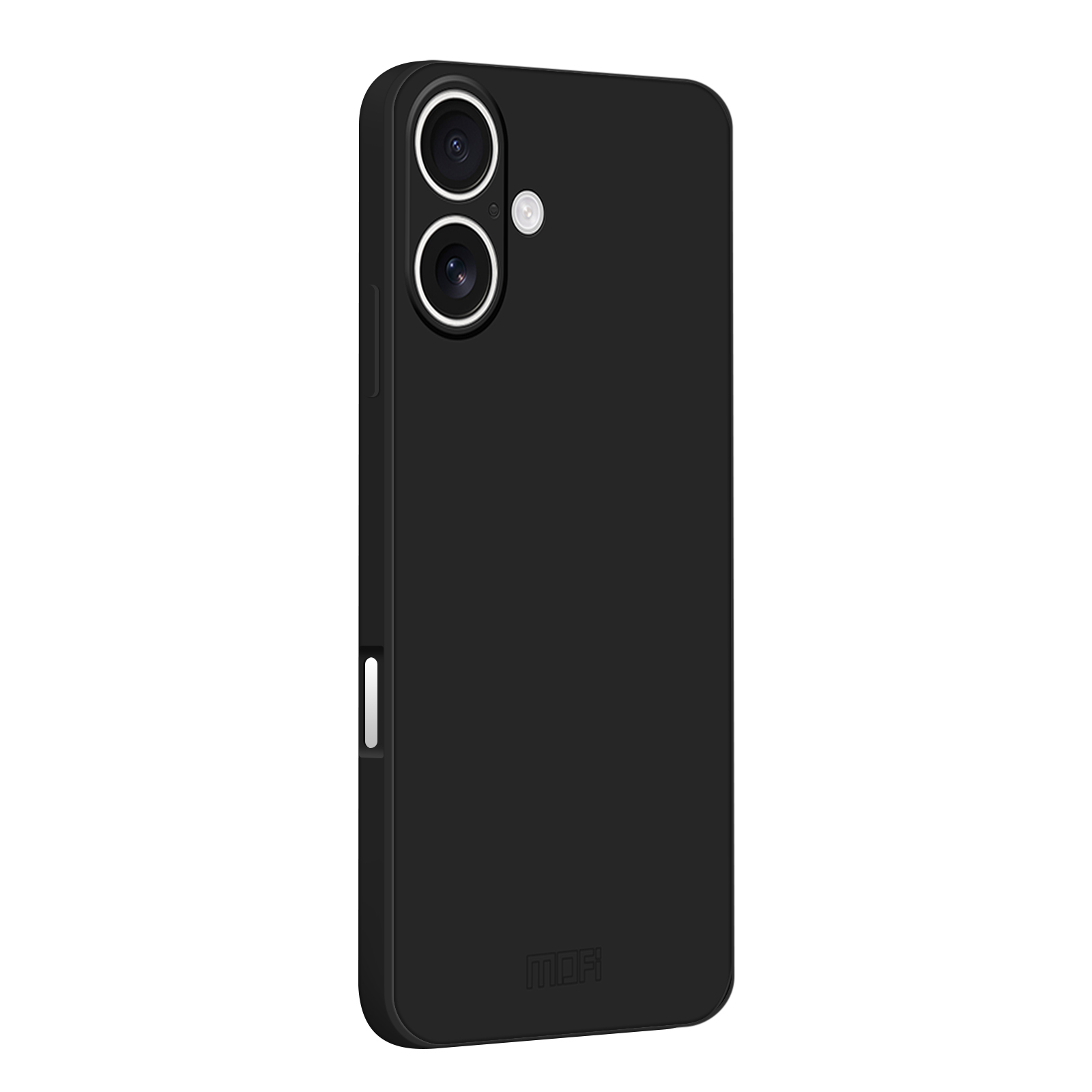 For iPhone 16 Case MOFI Skin Touch Soft TPU Protective Phone Cover - Black