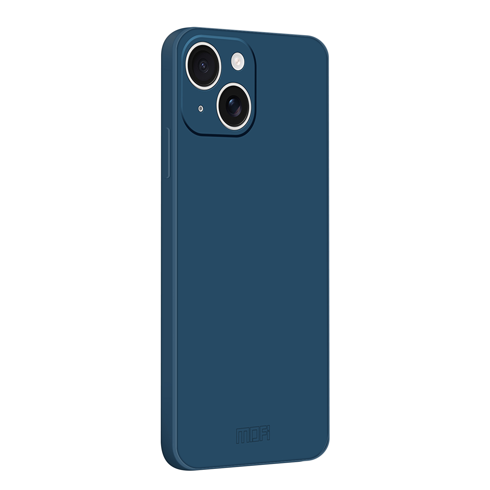 For iPhone 15 Plus Case MOFI Skin Touch Soft TPU Protective Phone Cover - Blue