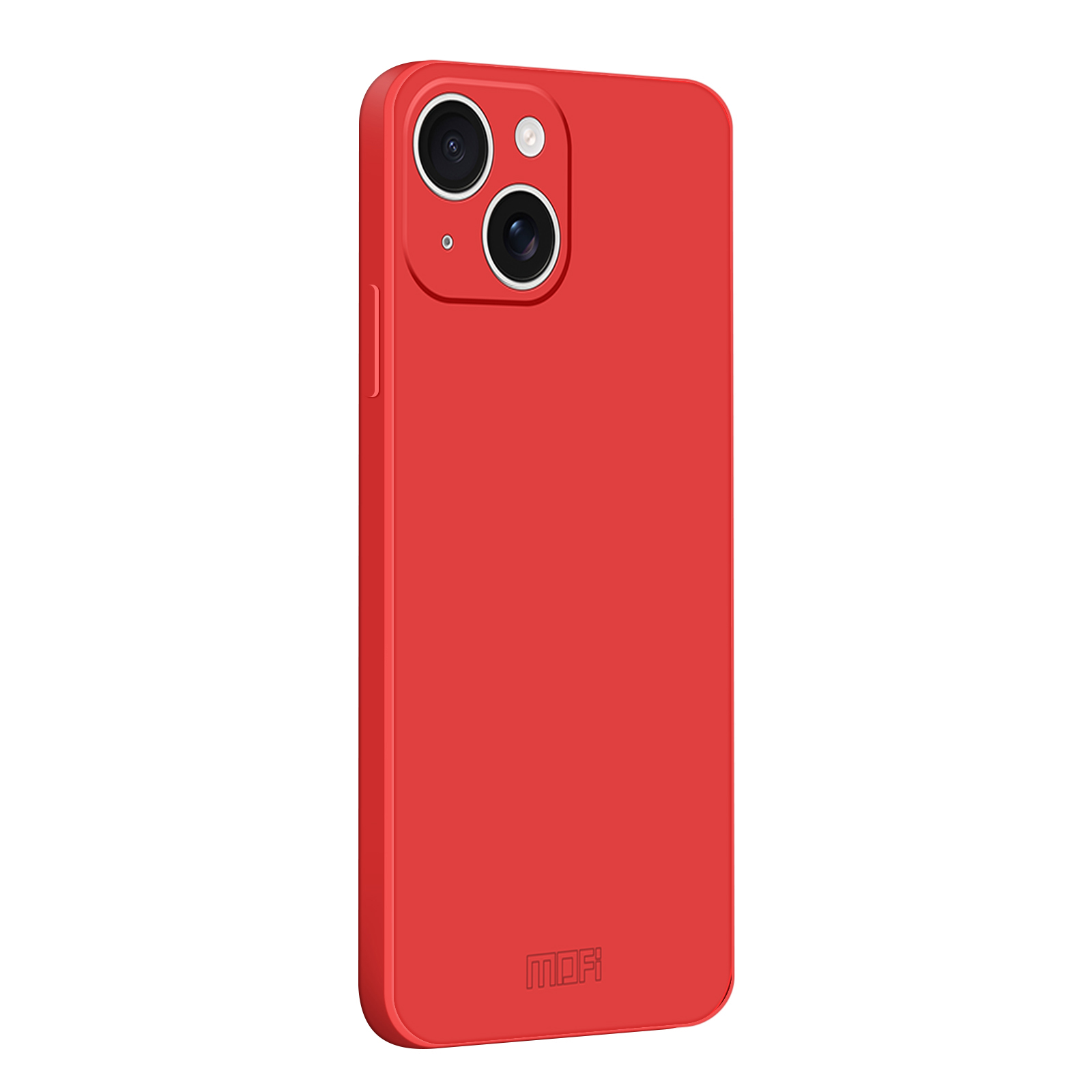 For iPhone 15 Plus Case MOFI Skin Touch Soft TPU Protective Phone Cover - Red
