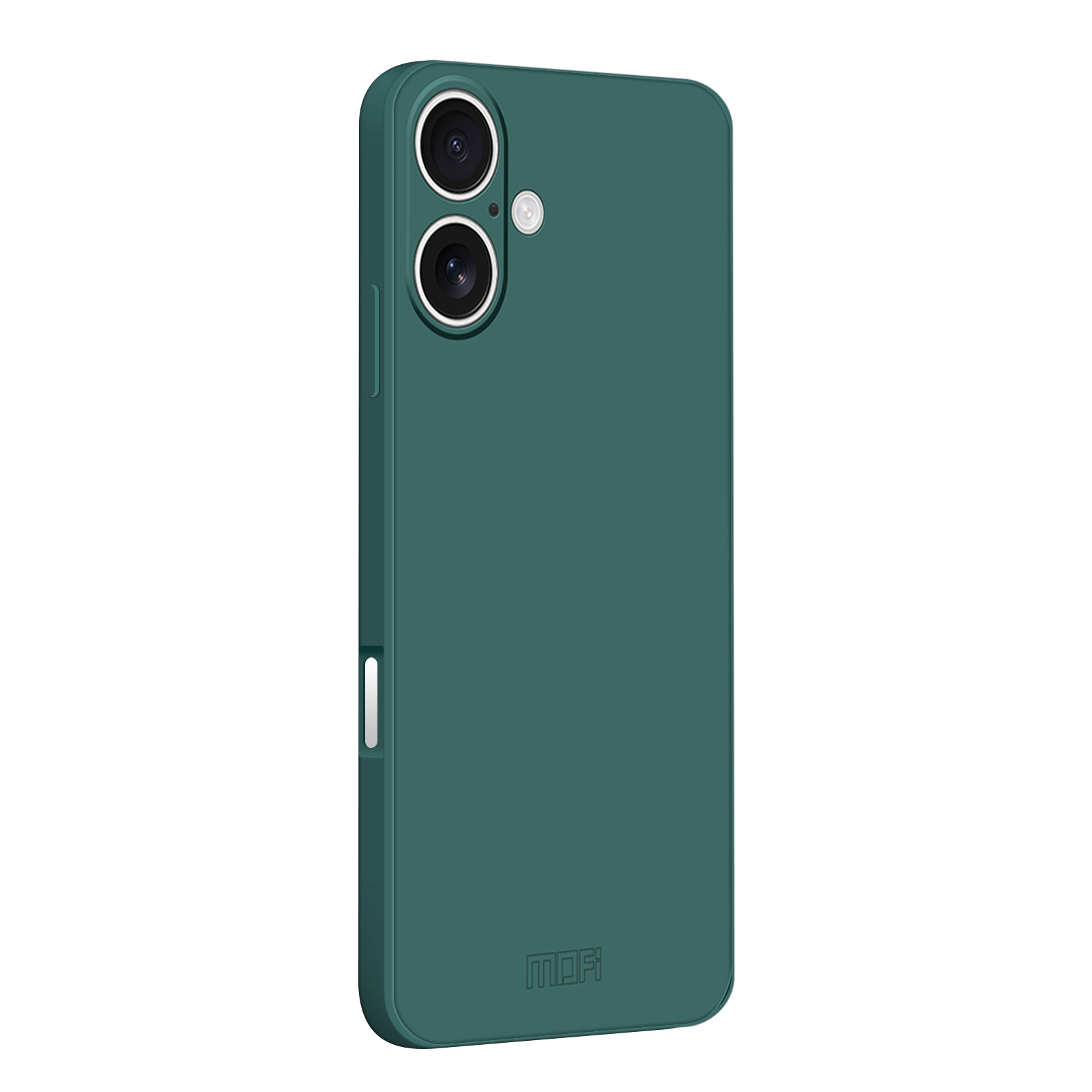 For iPhone 16 Plus Case MOFI Skin Touch Soft TPU Protective Phone Cover - Dark Green