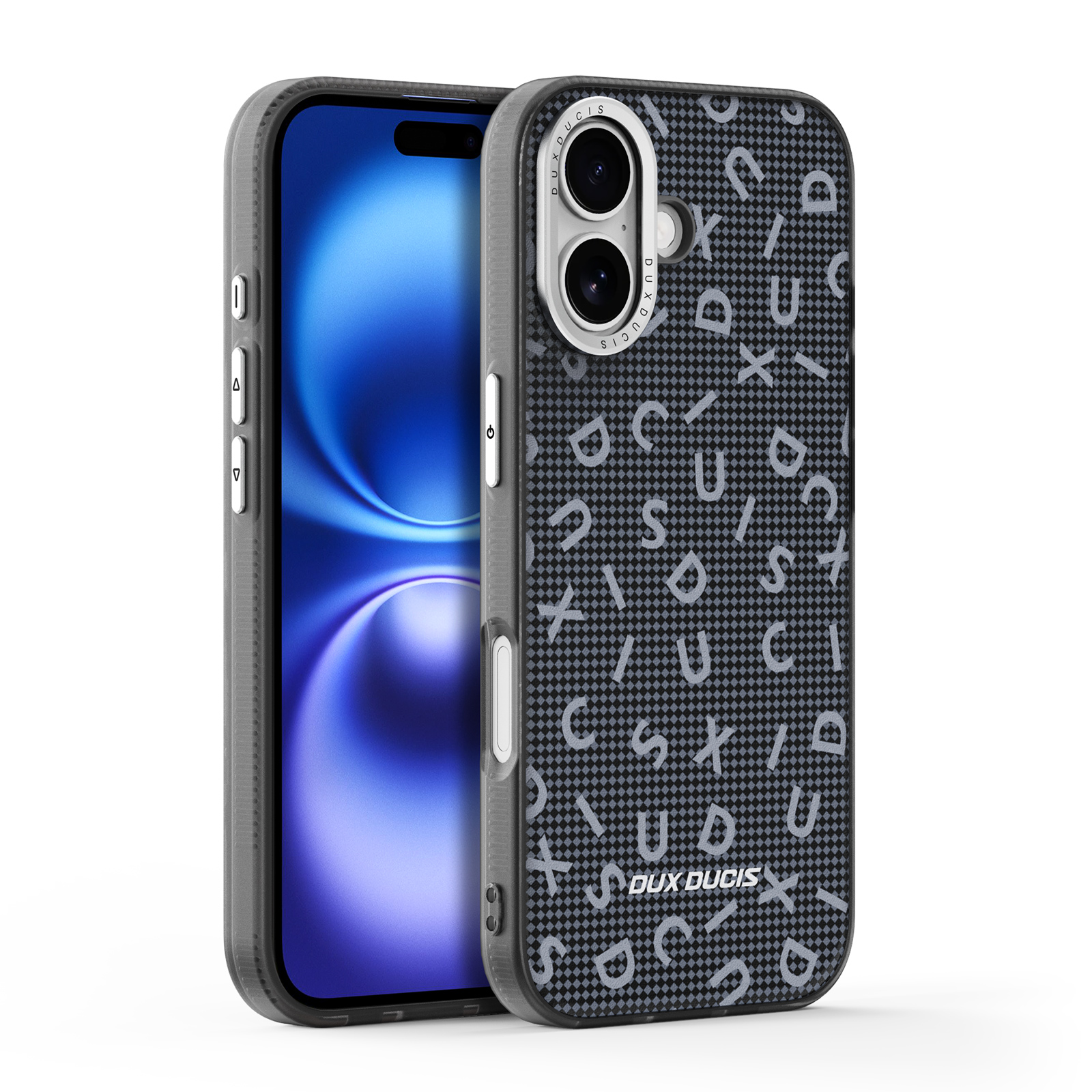 For iPhone 17 Case DUX DUCIS Moro Series Compatible with MagSafe UV Pattern Leather + PC + TPU Phone Cover - Black