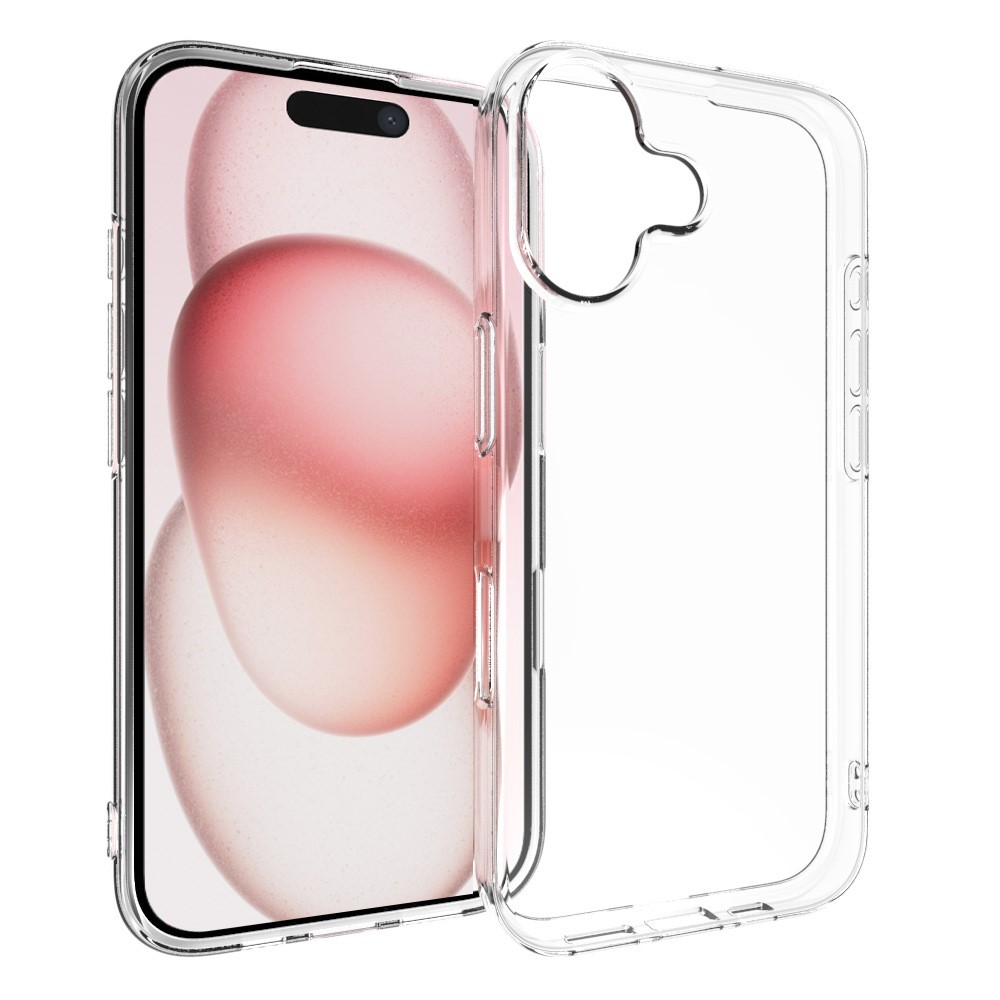 Bulk Purchasing 100PCS For iPhone 16 Case Watermark Free Clear TPU Phone Cover with Lanyard Hole