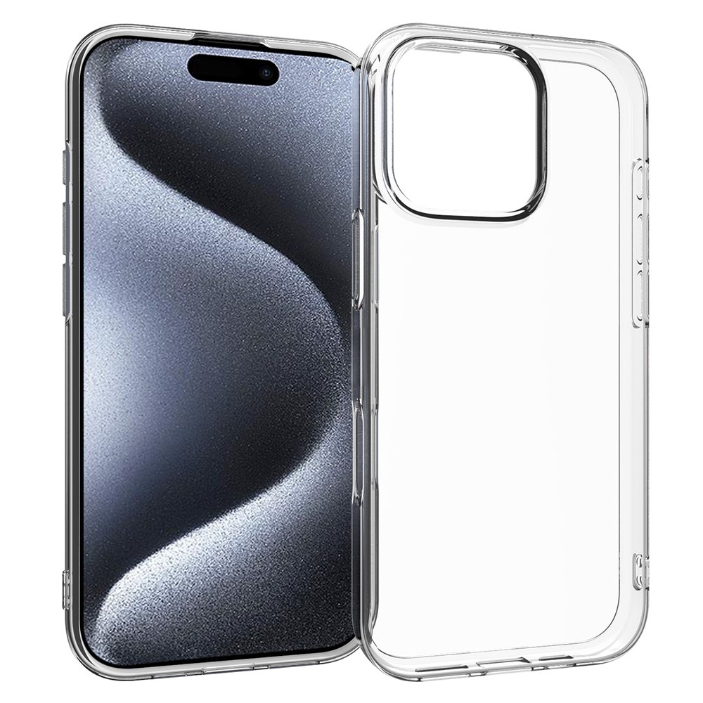 Bulk Purchasing 100PCS For iPhone 16 Pro Case Watermark Free Clear TPU Phone Cover with Lanyard Hole