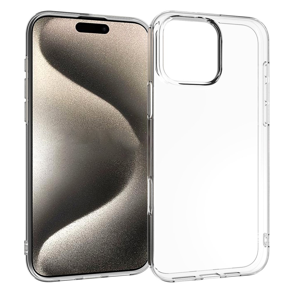 Bulk Purchasing 100PCS For iPhone 16 Pro Max Case Watermark Free Clear TPU Phone Cover with Lanyard Hole