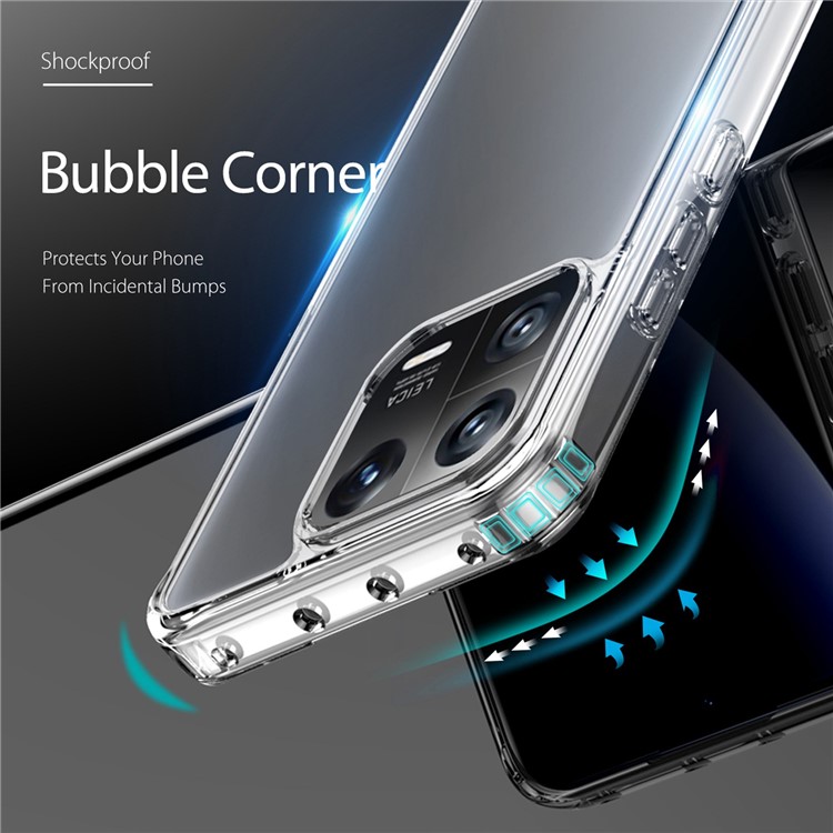 DUX DUCIS Clin Series For Xiaomi 13 Anti-yellowing Transparent Phone Case TPU + PC Anti-drop Back Cover-5