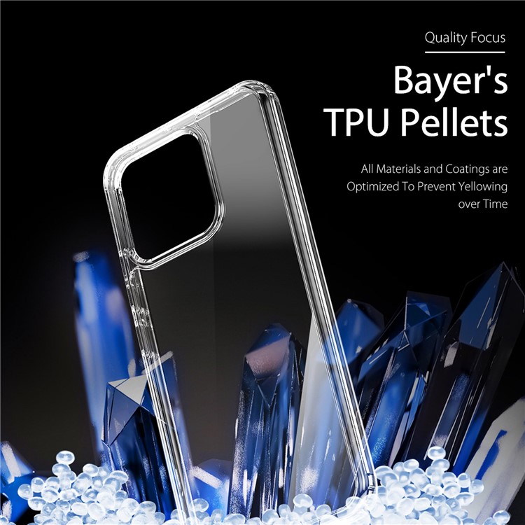 DUX DUCIS Clin Series For Xiaomi 13 Anti-yellowing Transparent Phone Case TPU + PC Anti-drop Back Cover-6