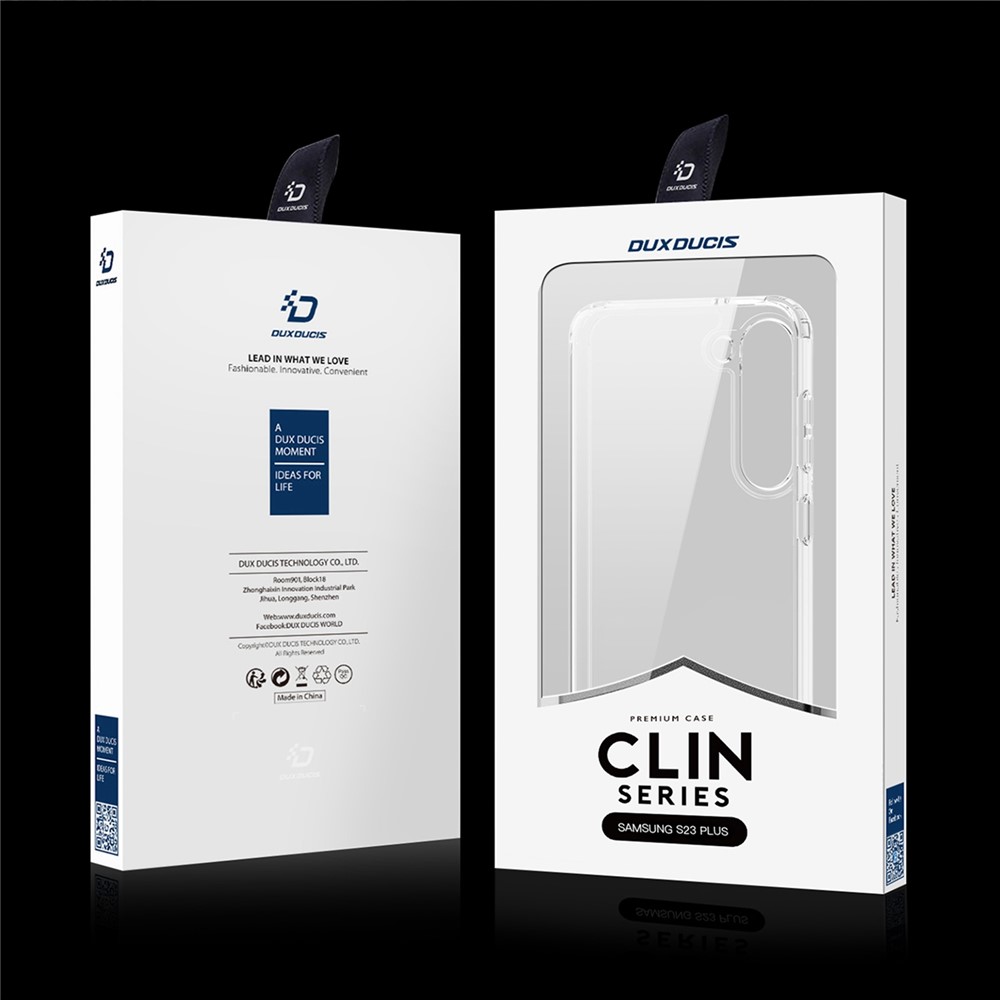 DUX DUCIS Clin Series For Samsung Galaxy S23 TPU + PC Hybrid Case Anti-yellowing Drop-proof Cell Phone Cover-10