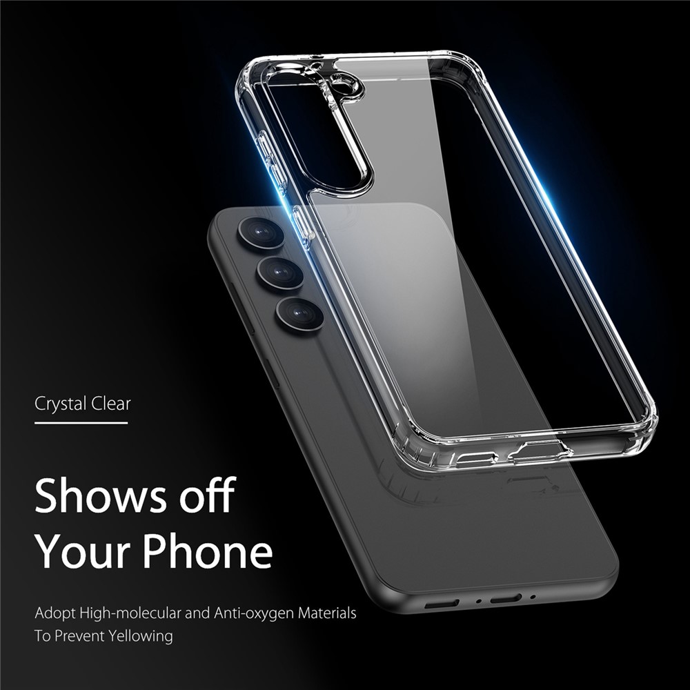 DUX DUCIS Clin Series For Samsung Galaxy S23 TPU + PC Hybrid Case Anti-yellowing Drop-proof Cell Phone Cover-2