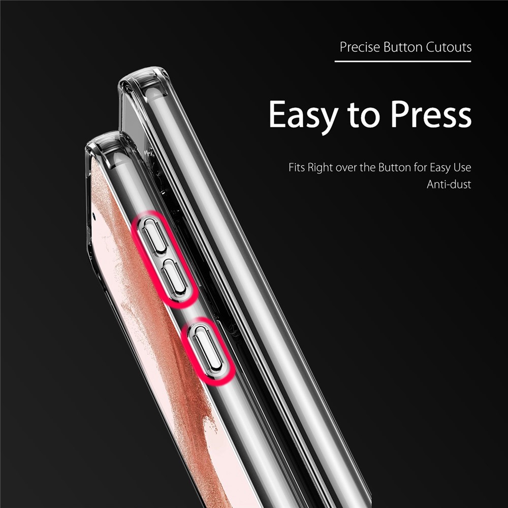 DUX DUCIS Clin Series For Samsung Galaxy S23 TPU + PC Hybrid Case Anti-yellowing Drop-proof Cell Phone Cover-3