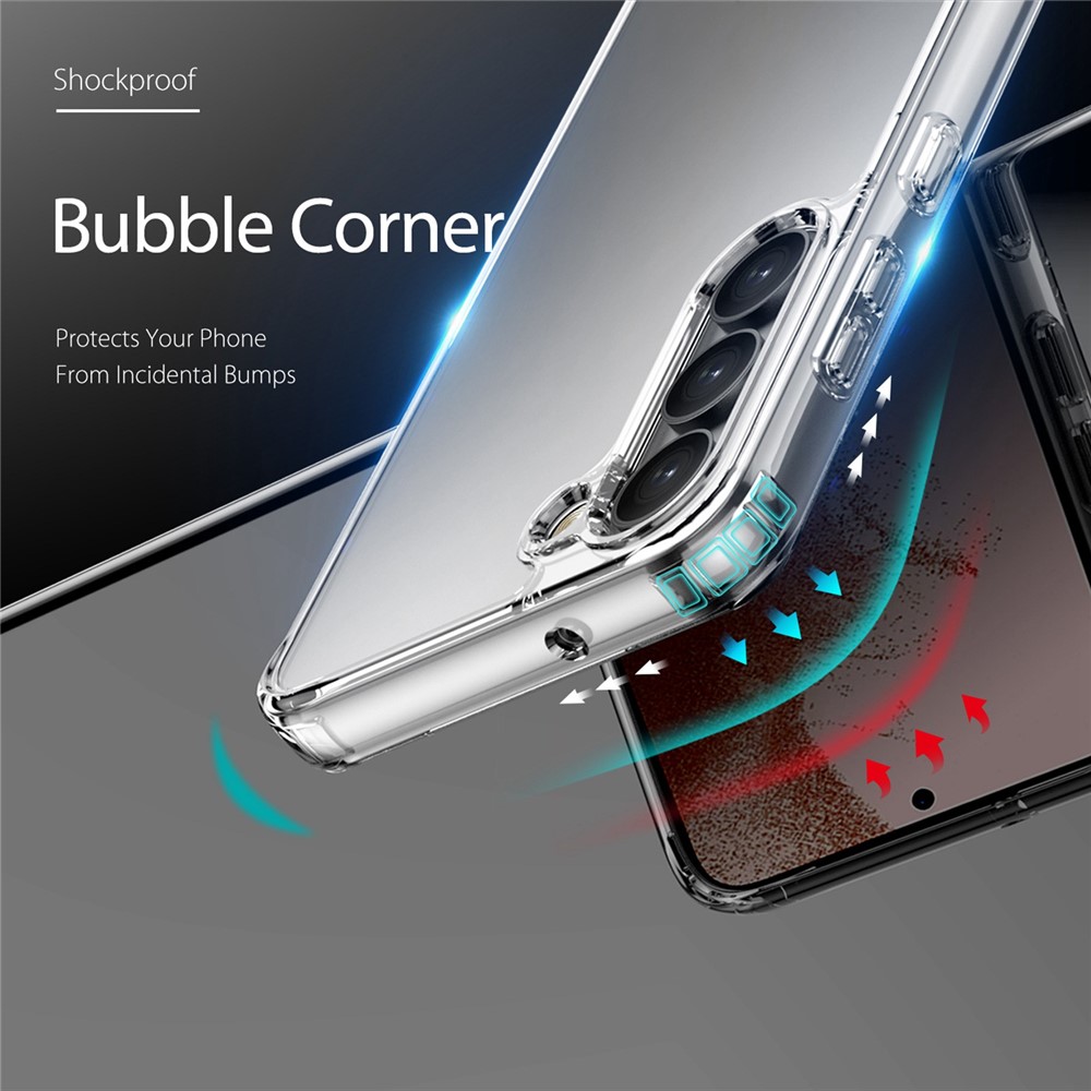 DUX DUCIS Clin Series For Samsung Galaxy S23 TPU + PC Hybrid Case Anti-yellowing Drop-proof Cell Phone Cover-5