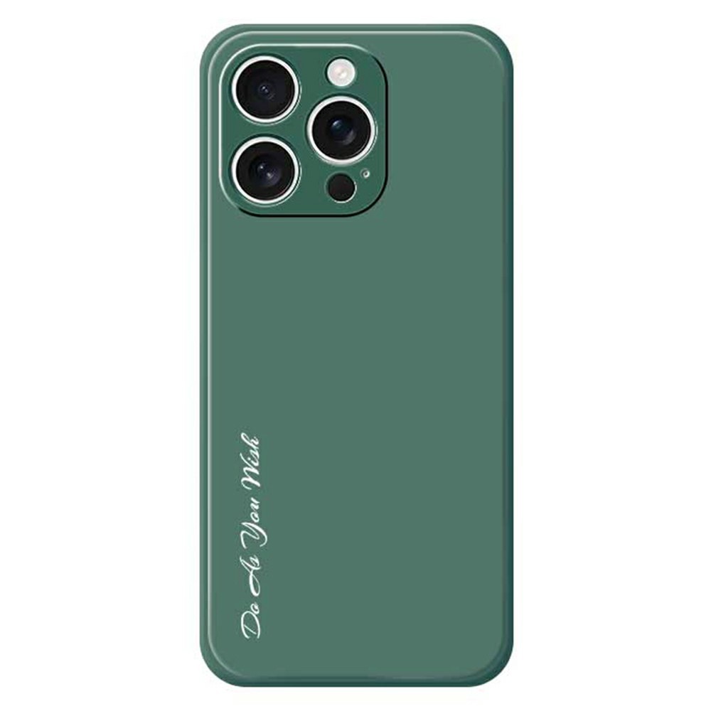 DO AS YOU WISH For iPhone 15 Pro Case Straight Edge TPU Phone Back Cover Precise Cutouts - Green