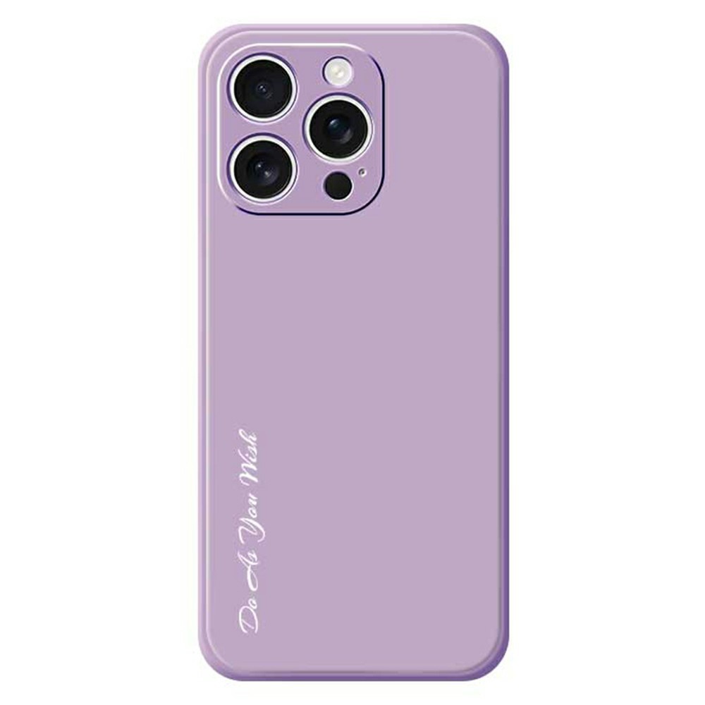 DO AS YOU WISH For iPhone 15 Pro Max Case Straight Edge TPU Phone Back Cover Precise Cutouts - Purple