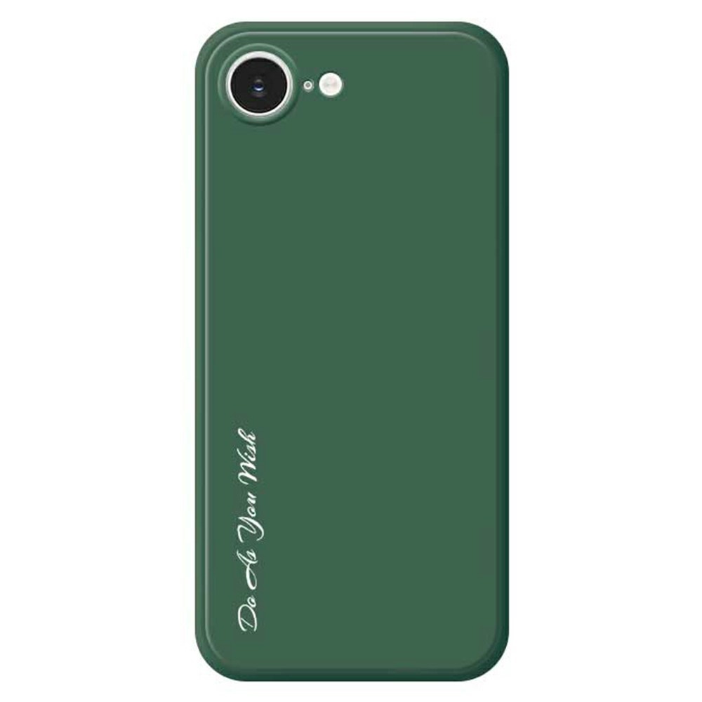 DO AS YOU WISH For iPhone 16e Case Straight Edge TPU Phone Back Cover Precise Cutouts - Green