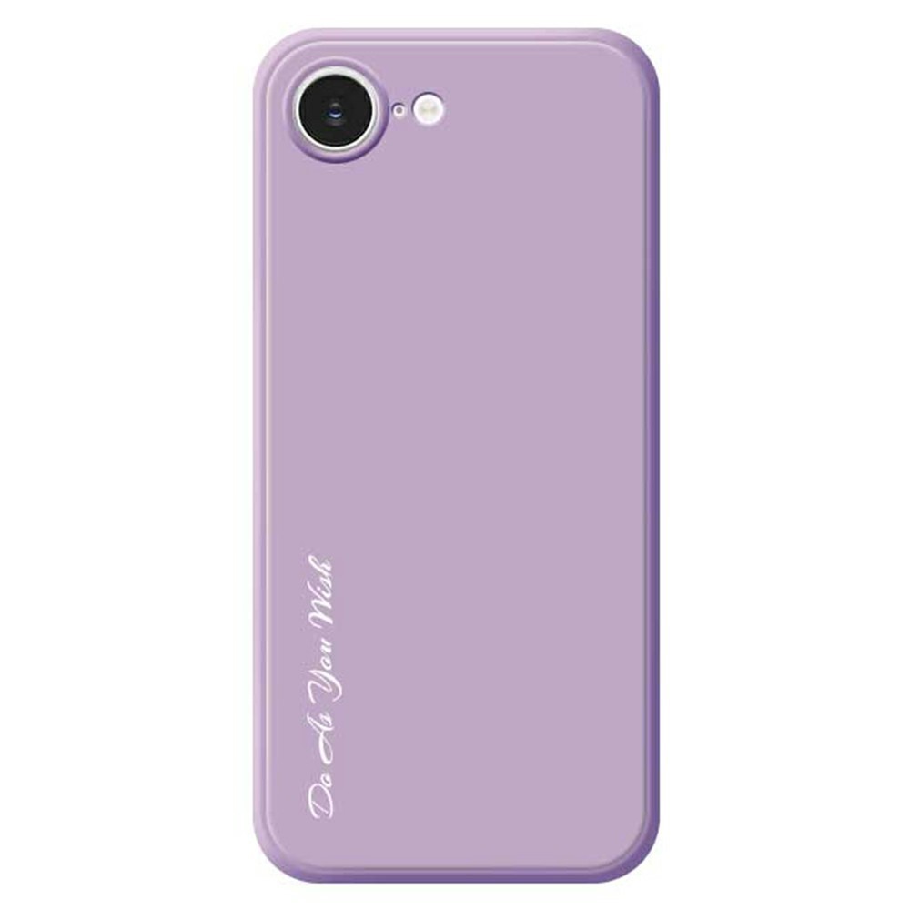 DO AS YOU WISH For iPhone 16e Case Straight Edge TPU Phone Back Cover Precise Cutouts - Purple