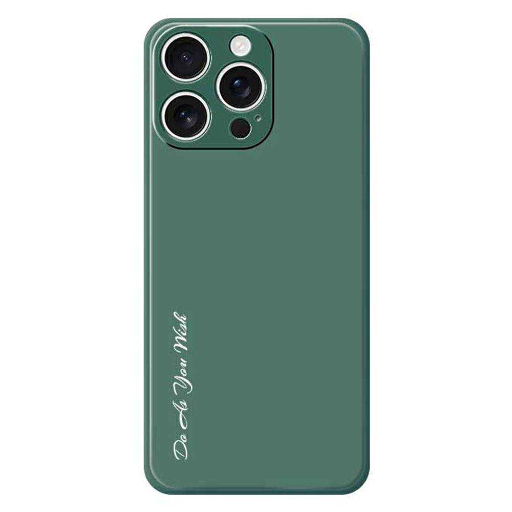 DO AS YOU WISH For iPhone 16 Pro Case Straight Edge TPU Phone Back Cover Precise Cutouts - Green