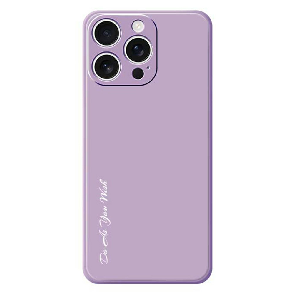 DO AS YOU WISH For iPhone 16 Pro Case Straight Edge TPU Phone Back Cover Precise Cutouts - Purple
