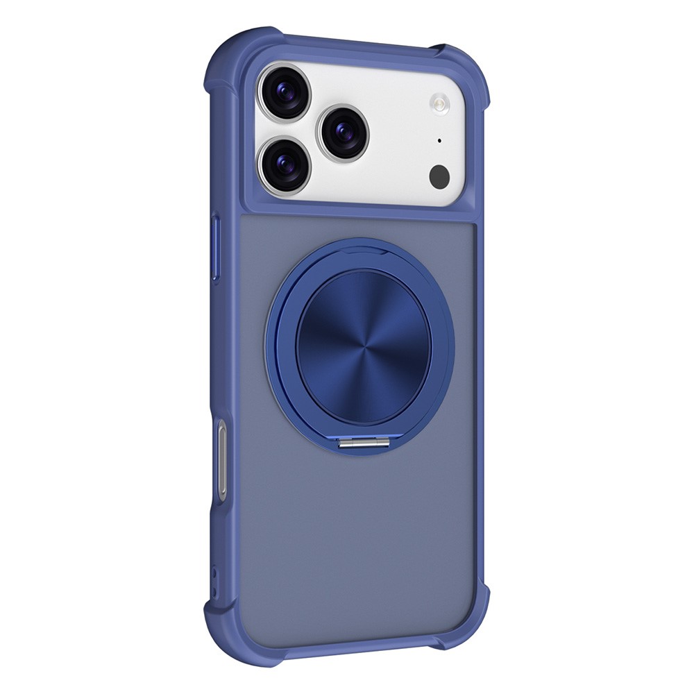 For iPhone 17 Pro Max Case Compatible with MagSafe CD Vein Kickstand TPU + PC Phone Cover - Blue