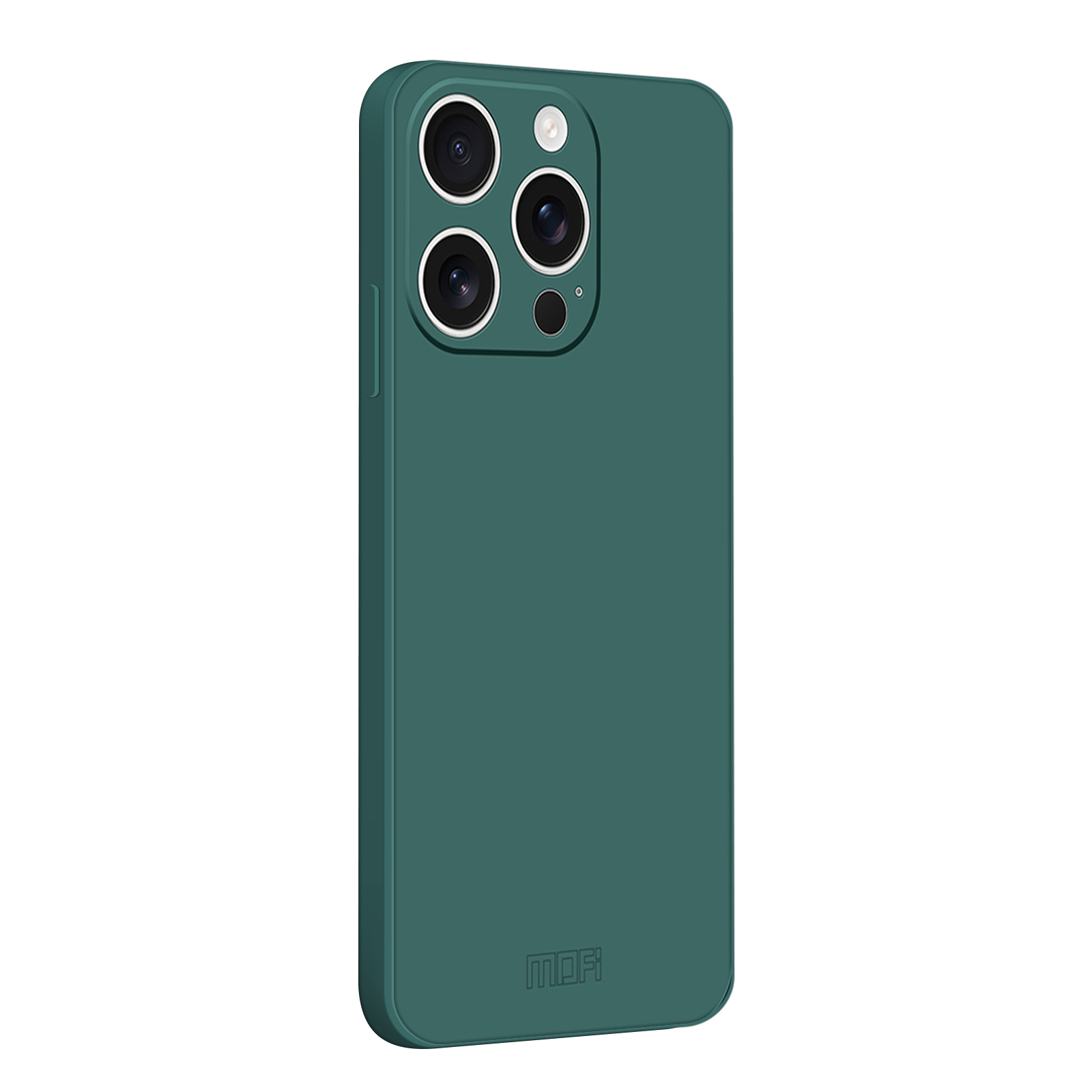 For iPhone 15 Pro Max Case MOFI Skin Touch Soft TPU Protective Phone Cover - Dark Green