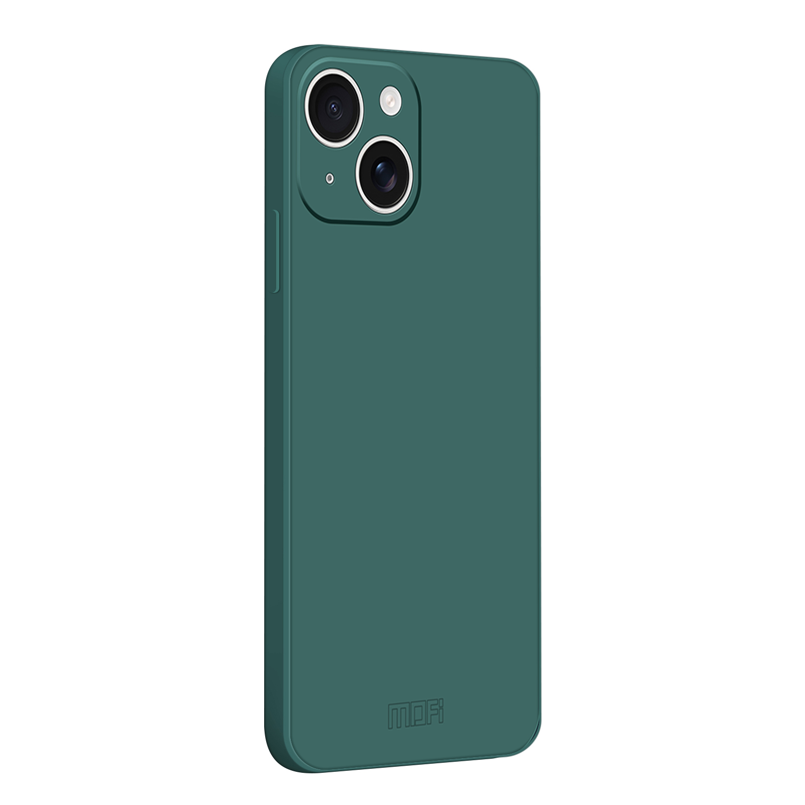 For iPhone 14 Plus Case MOFI Skin Touch Soft TPU Protective Phone Cover - Dark Green