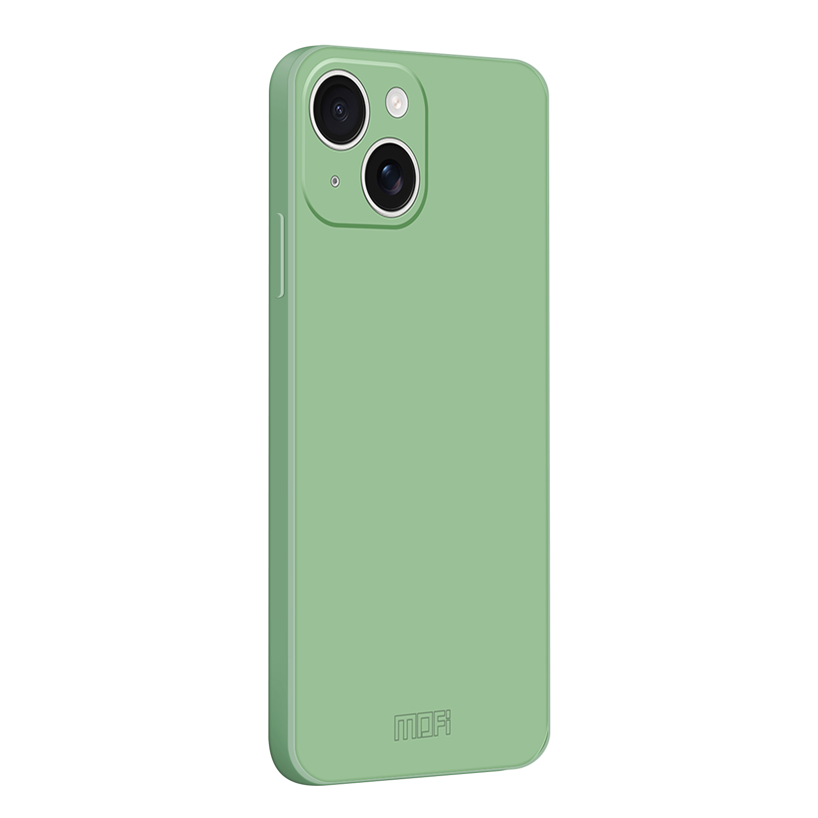 For iPhone 14 Case MOFI Skin Touch Soft TPU Protective Phone Cover - Matcha Green