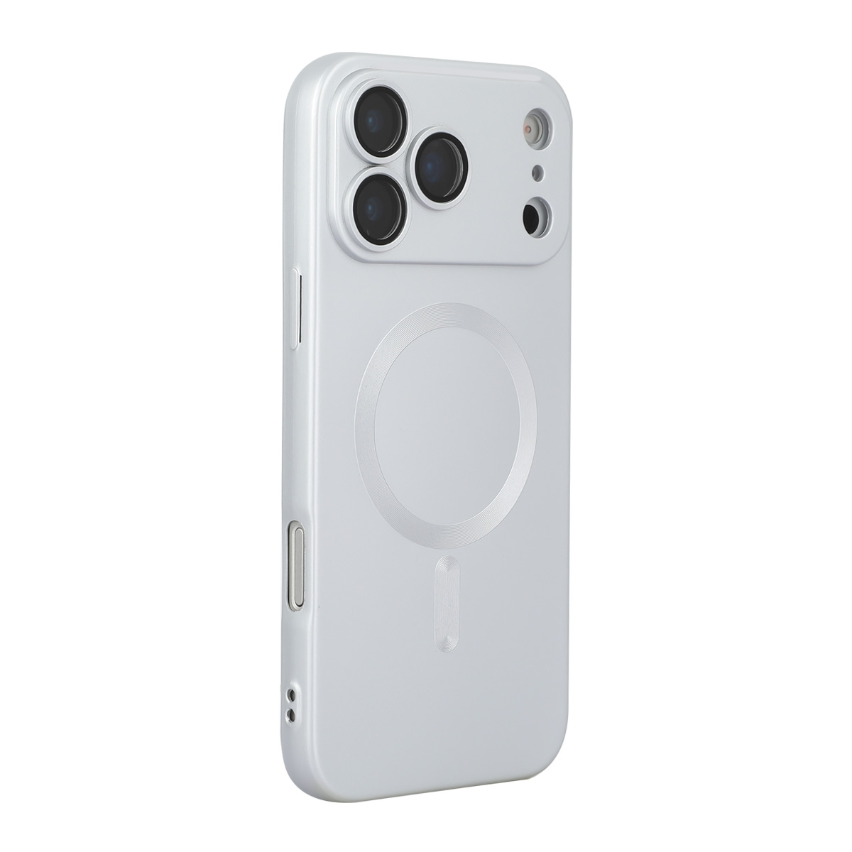 For iPhone 17 Pro Case Compatible with MagSafe ENKAY HAT PRINCE Scratch Proof TPU Phone Shell - Silver