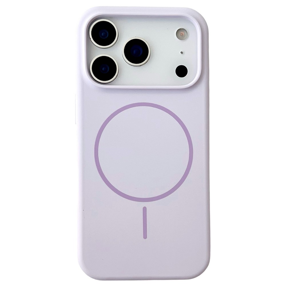 For iPhone 17 Pro Max Case Compatible with MagSafe Liquid Silicone Anti-Drop Phone Cover - Purple