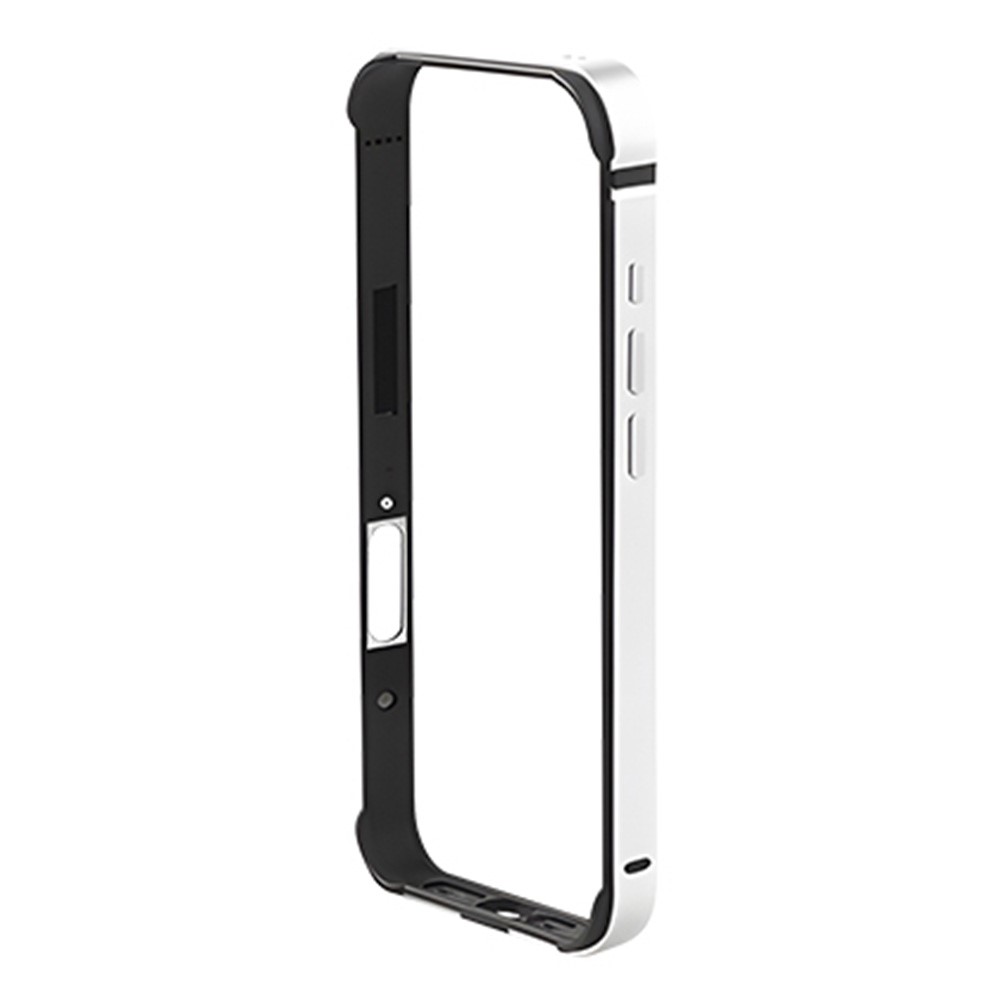 COTECI For iPhone 17 Case Aluminum Alloy Silicone Bumper Shockproof Heat Dissipation Phone Frame - Silver