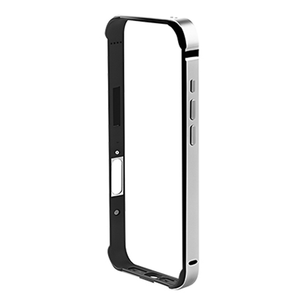 COTECI For iPhone 17 Case Aluminum Alloy Silicone Bumper Shockproof Heat Dissipation Phone Frame - Grey